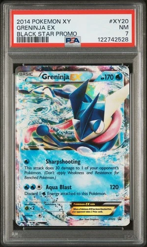 2014 POKEMON XY BLACK STAR PROMO #XY20 GRENINJA EX PSA 7