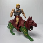 Vintage He Man and Battle Cat Action Figure Lot 1981 Taiwan w/ Full Armor 1983