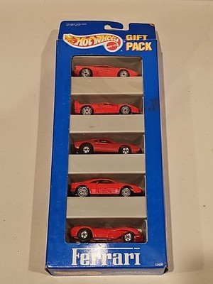 New Hot Wheels 1993 Ferrari 5-Pack Gift Set All Red 12405 1/64
