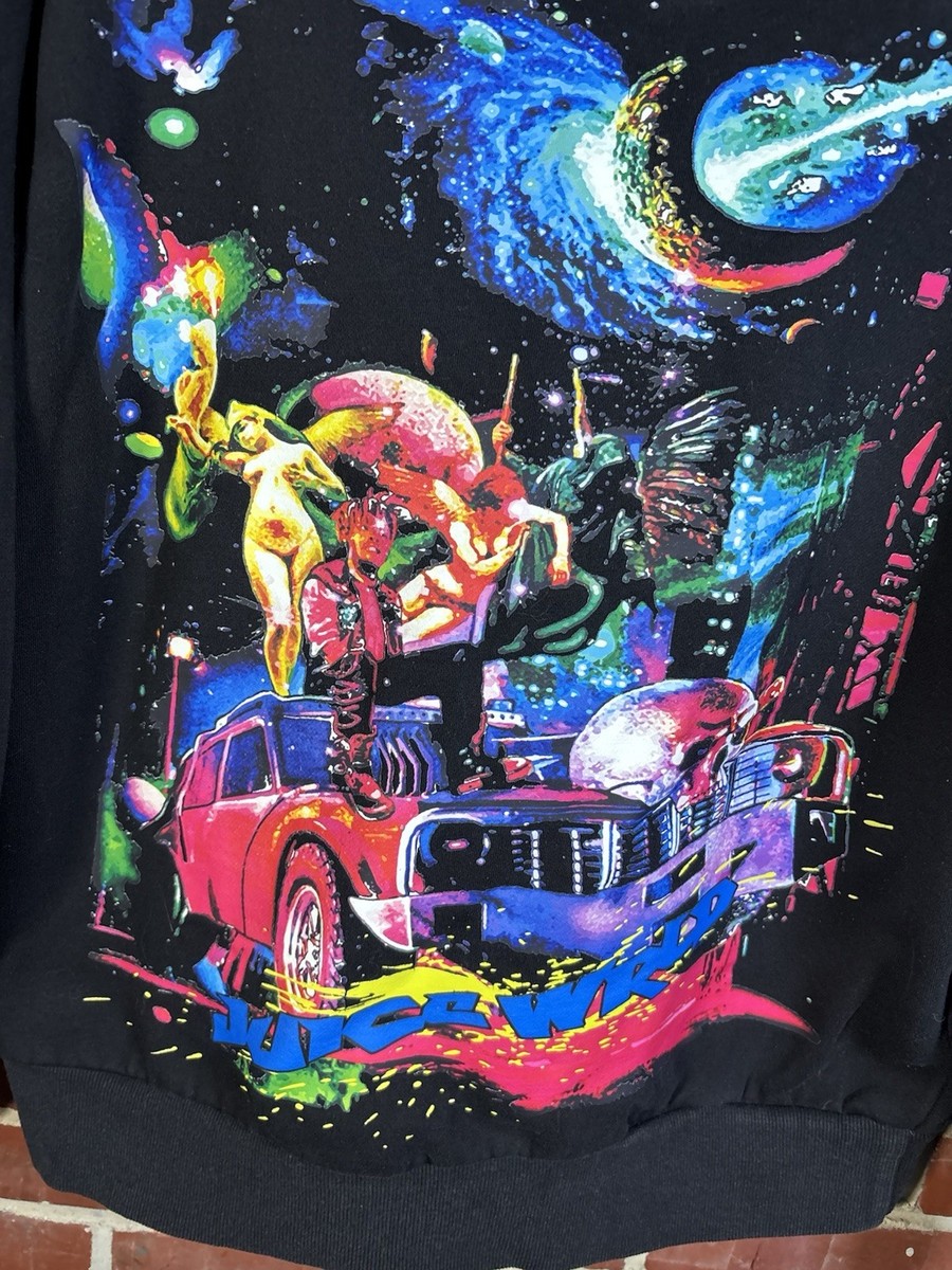 Juice WRLD 999 x Vlone Cosmic Legends Never Die Black Hoodie Adult