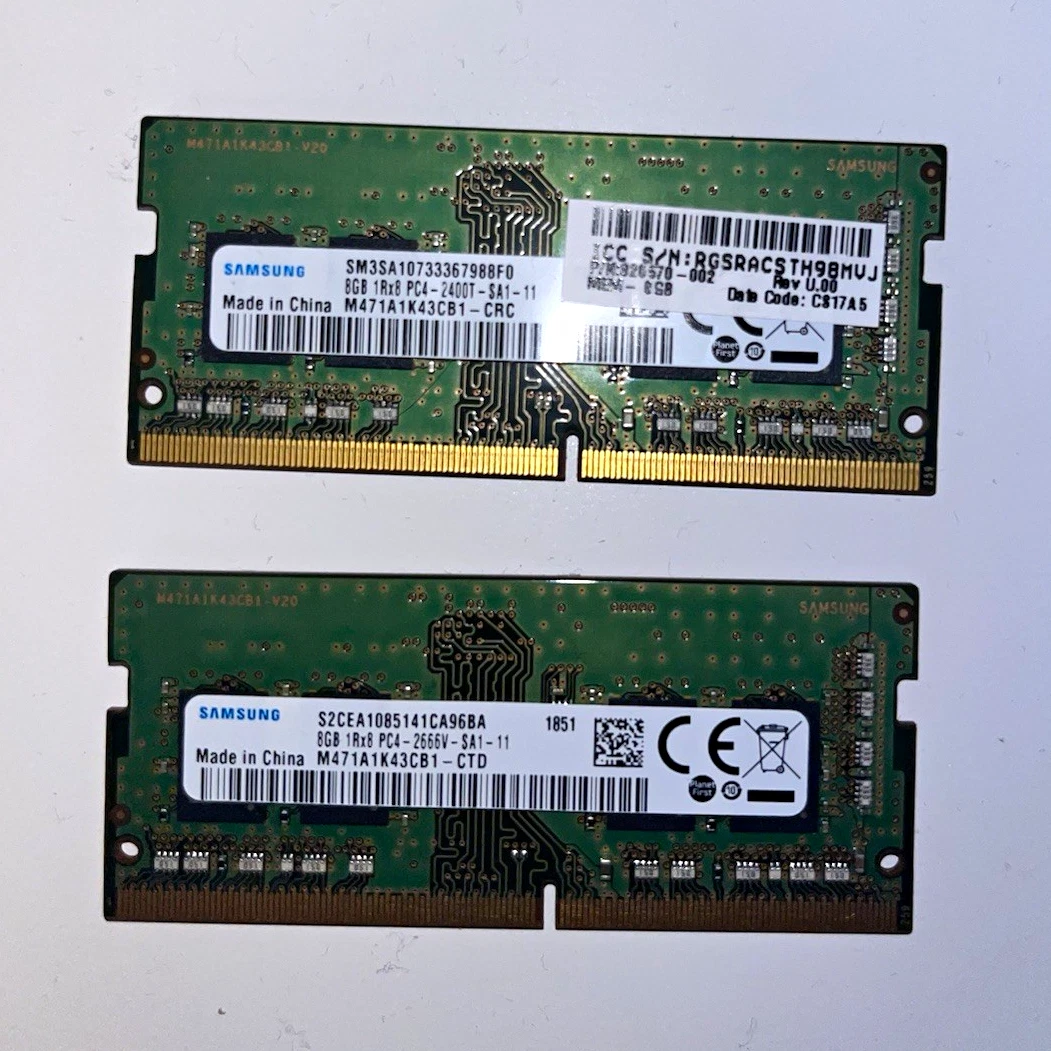 Samsung PC4-19200 (DDR4-2400) Bus Speed Computer RAM 16 GB Total
