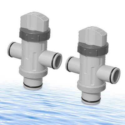 Pool Dual Split Hose Plunger Valve Compatible with Intex Pool Parts, Accessor...
