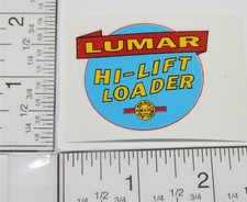 Marx Lumar Hi Lift Loader Construction Toy Replacement Sticker MX-066