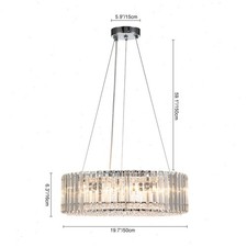 Modern Luxury Crystal Chandelier 8-Light Pendant Light Hanging Light Fixtures