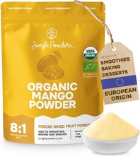 Organic Mango Powder 5 Ounce Freeze Dried - Natural Flavor for Baking, Smoothies