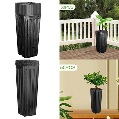 50 Stücke Gartenpflanzen Sämlingstöpfe Gemüse stabil hoher tiefer Baumtopf