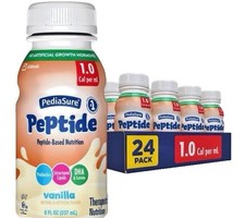 Vanilla PediaSure Peptide 1.0 One Case of 24 bottles FREE FAST SHIPPING 2027
