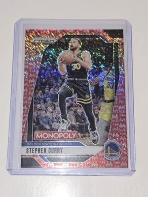 2024-25 Panini Prizm Monopoly - Stephen Curry #83 Millionaire Red Shimmer Prizm