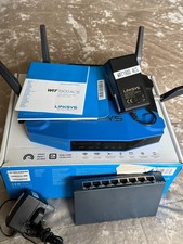Linksys WRT1900ACS v2 Wireless Router  – OpenWrt 25.12.4 +TP-Link Gigabit Switch