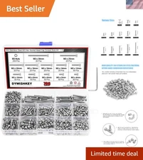 700-Piece M3 Stainless Steel 304 Hex Socket Screws and Nuts Set - Versatile Kit