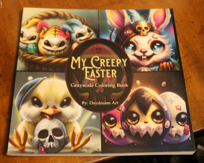 My Creepy Easter: Greyscale Coloring Book ~ 2023 Daydream Art SC (clean)