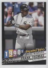 2020 Topps Decades Best Award Winners Black 124/299 Frank Thomas #DB-70 HOF 04br