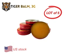 Tiger Balm Traditional Chinese Herbs Topical Ointment 3g Exp July 2028 Lot of 5