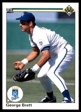 George Brett 1990 Upper Deck #124 Royals MLB READ FREE SHIPPING AutographDen