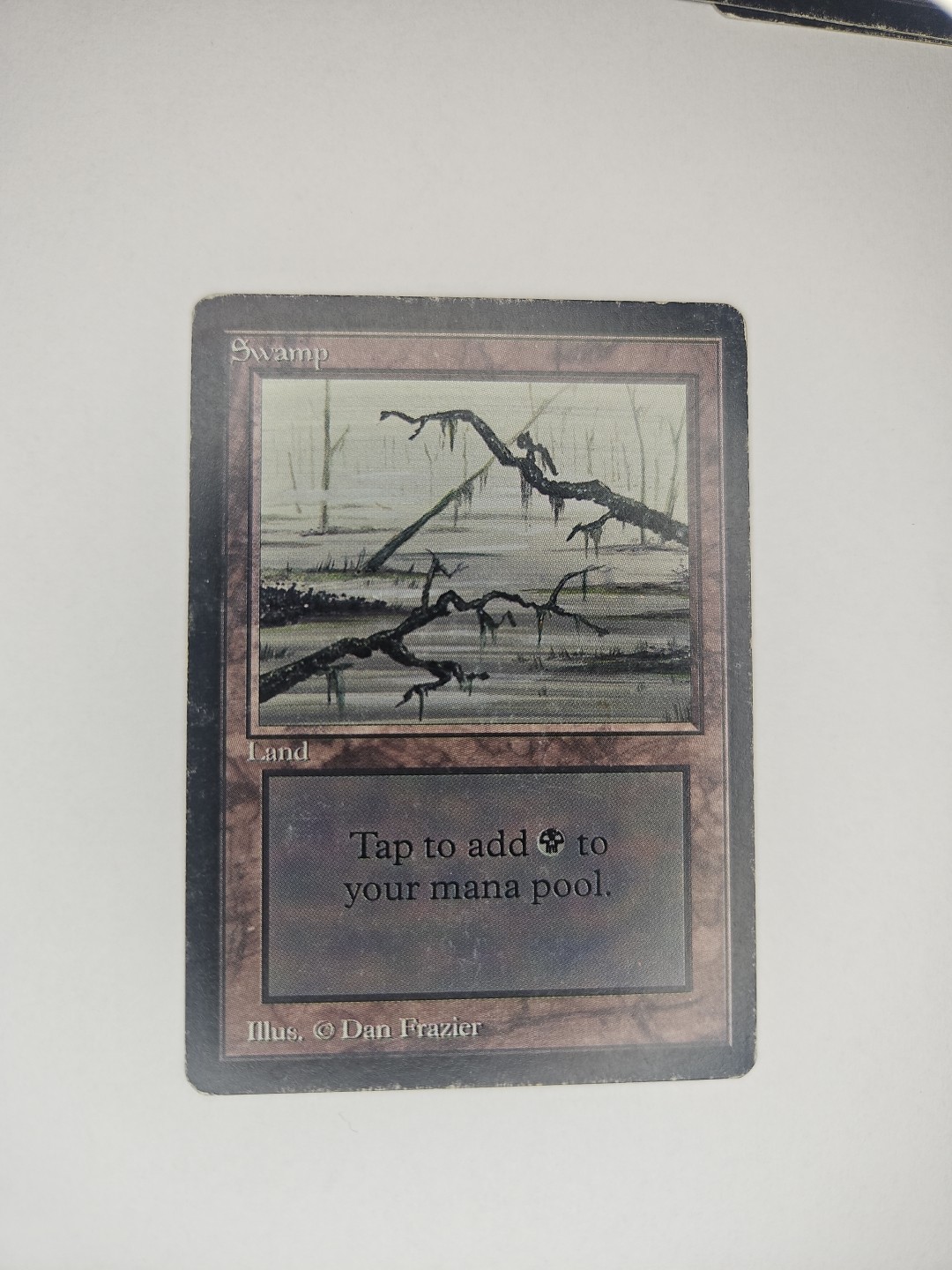 Swamp MTG Limited Edition Beta Common Land Heavily Played ×3