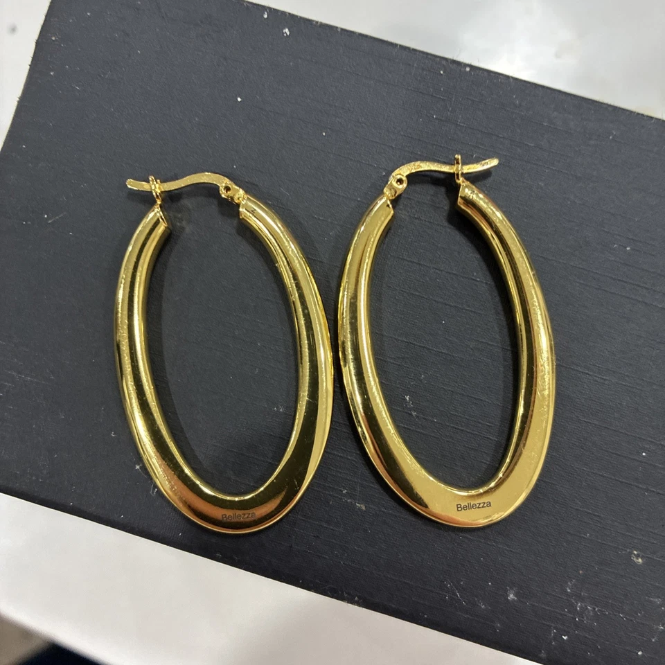 Pendiente de aro Bellezza 925 tono dorado Foto 2 de 4
