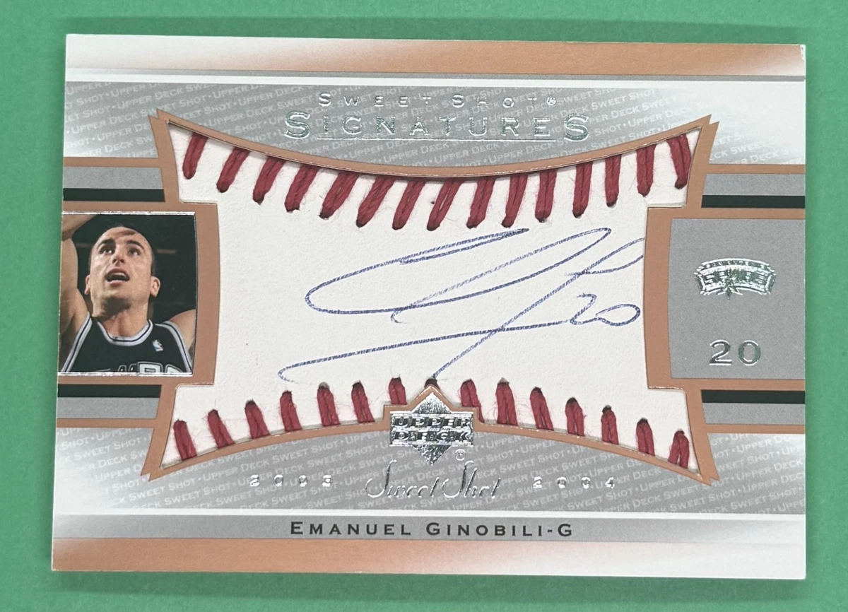 Manu Ginobili Basketball Autographed Sports Trading Cards