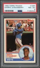 1983 Topps Darryl Strawberry Rookie RC #108T PSA 8 NM-MT New York Mets 