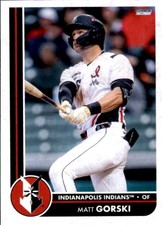 2025 Indianapolis Indians Choice 10 Matt Gorski Fishers Indiana NM Baseball Card