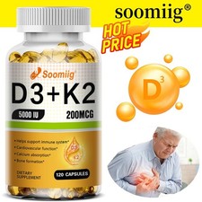 Vitamin D3 & K2 D3 5000lu -K2 200mcg Kapseln-Unterstützung der …