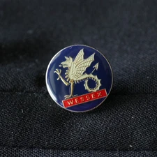 London Badge & Button Co Blazer Cuff 15mm Blue Enamel Wessex Dragon England