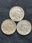 1936 P, D & S Buffalo Nickels 3 Coin Set