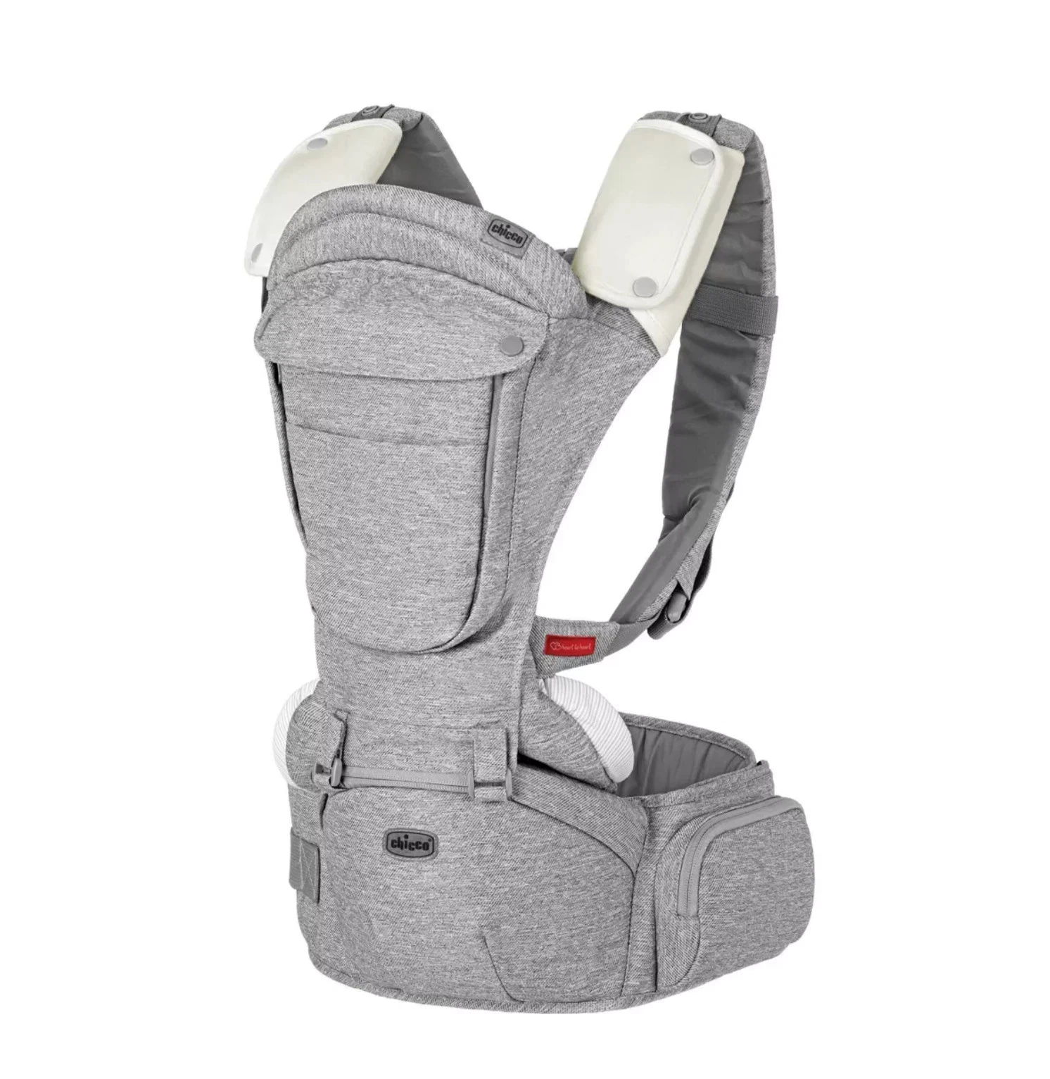 Chicco SideKick Plus 3-in-1 Hip Seat Carrier, Titanium (Grey)