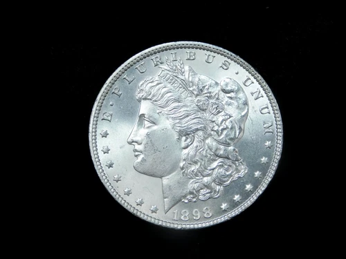 1898 $1 Morgan Silver Dollar - GEM BU