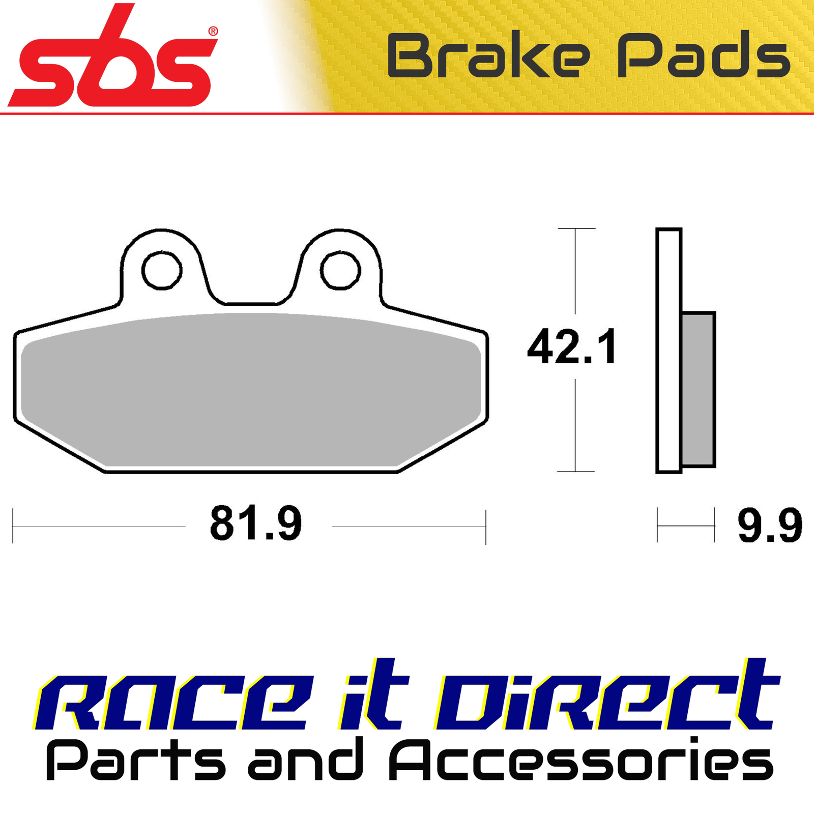 Brake Pads for HARLEY SOFTAIL 1800 HERITAGE Cl FLHCS 2022 Rr Organic V-Twin SBS