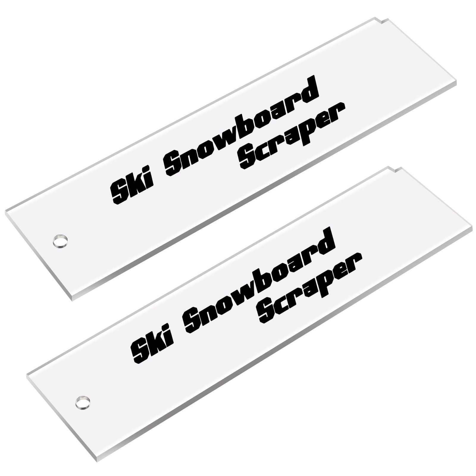 Wax Plastic Scraper- Ski Wax Scraper- Ski Snowboard Plastic S...