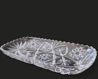 Vintage Anchor Hocking EAPC Star of David 12” Pressed Glass Tray