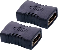 2pcs JacobsParts HDMI Female to Coupler Extender Adapter 2pcs, Black 
