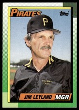 Jim Leyland MG 1990 Topps #699 Pittsburgh Pirates 27474 Baseball Card