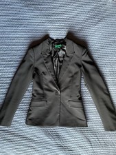 United Colors Of Benetton Black Blazer Size 38 Italy 2 US 