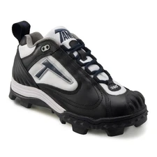 Tanel 360 REV-D II Low Pitcher's Toe Fastpitch Softball Cleats, Blk/Wht/Nvy, 6.5