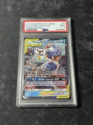 Blastoise & Piplup GX 38/236 Sm-Cosmic Eclipse Holo for sale