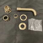 Delta Trinsic Wall Mount Bathroom Faucet trim Champagne Bronze T3558LF-CZWL