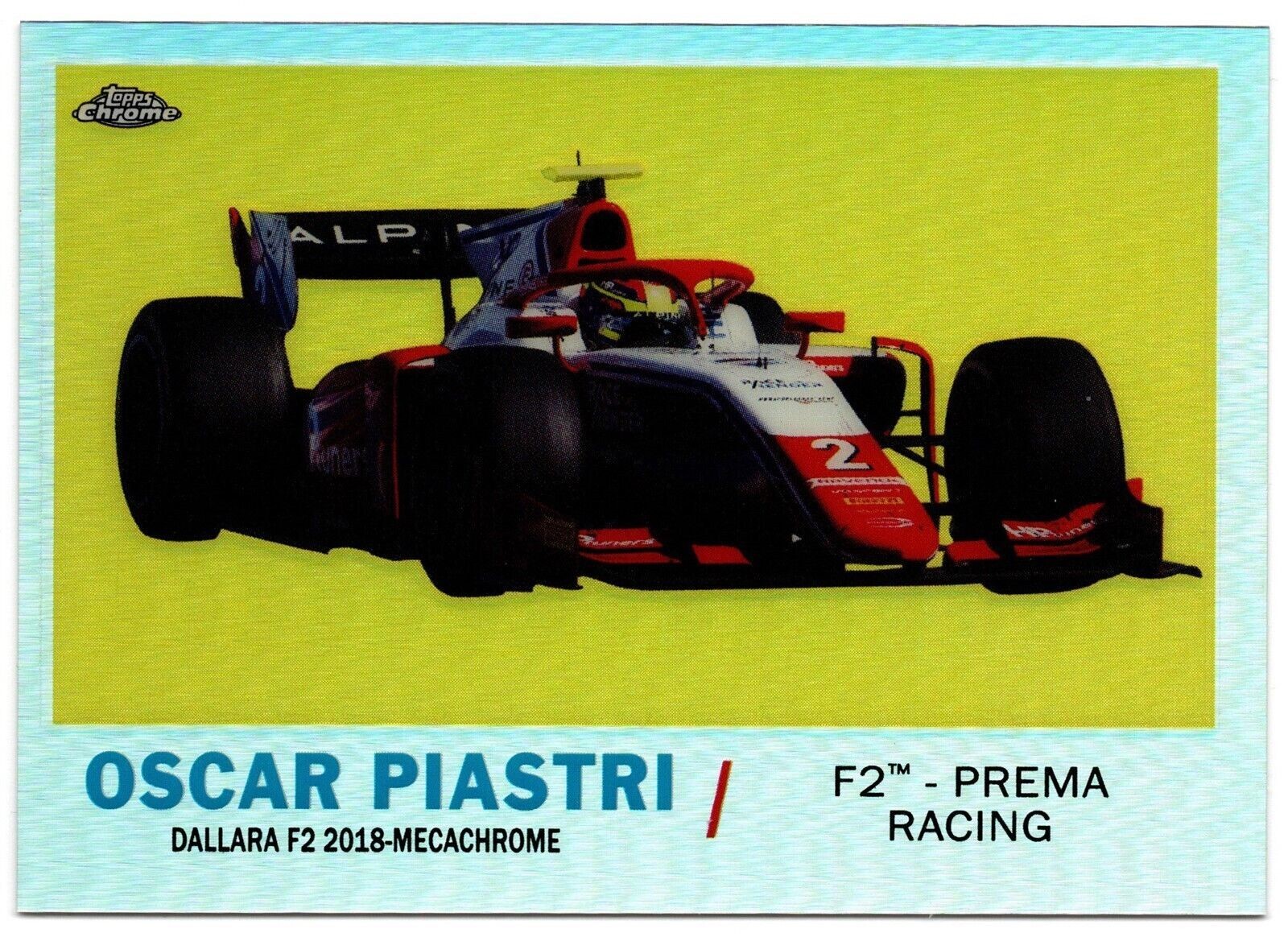 2021 Topps Chrome F1 1961 Sports Cars Refractor OSCAR PIASTRI #T61-OP Prema F2