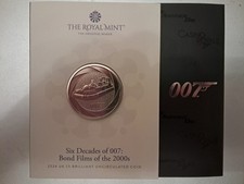 2024 £5 coin Six Decades of 007 James Bond Films Of The 2000s Royal Mint BUNC