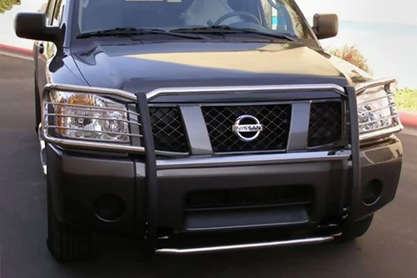 For Nissan Frontier 2005-2021 SteelCraft 54090 Black Grille Guard - Изображение 2 из 4