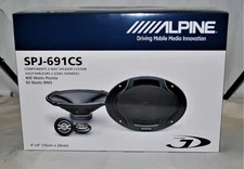 Alpine SPJ-691CS 6x9" 400W (60W RMS) 2 Way Component Car Audio Speakers (pair)