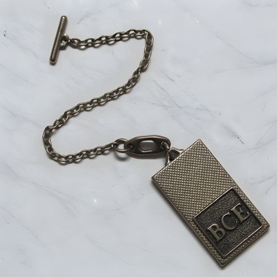 Keychain Key Holder Banco Comercial Español Corporate BCE Banking 1970s