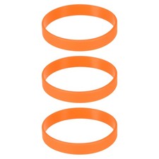 3Pcs Bracelets Wristbands 1/2 Inch Width 8" Length Orange