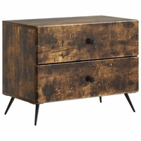 Nachttisch GeräUcherte Eiche 62 X 34,5 X 47,5 Cm Holzwerkstoff
