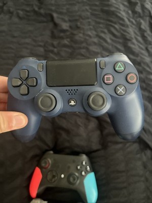 2 PS4 Controllers Navy And Clear Plus A Nintendo Switch Controller ￼￼