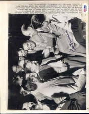 Leo Durocher Autograph 8x10 Wire Photo Psa/dna Signed