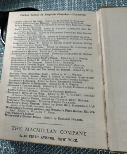 LAMB'S ESSAYS OF ELIA BY CHARLES LAMB 1913 MACMILLAN'S POCKET CLASSICS - Picture 10 of 10