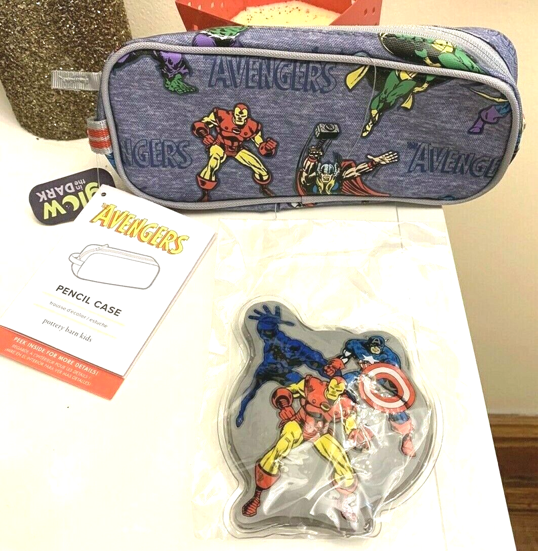 PONY Borsa pranzo Flash Batman fienile ceramica scuola + astuccio matite Marvel Avengers pre k.