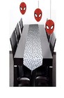 Long 2 Meter Spiders Halloween table runner & 3 Spidernan Honeycomb decorations