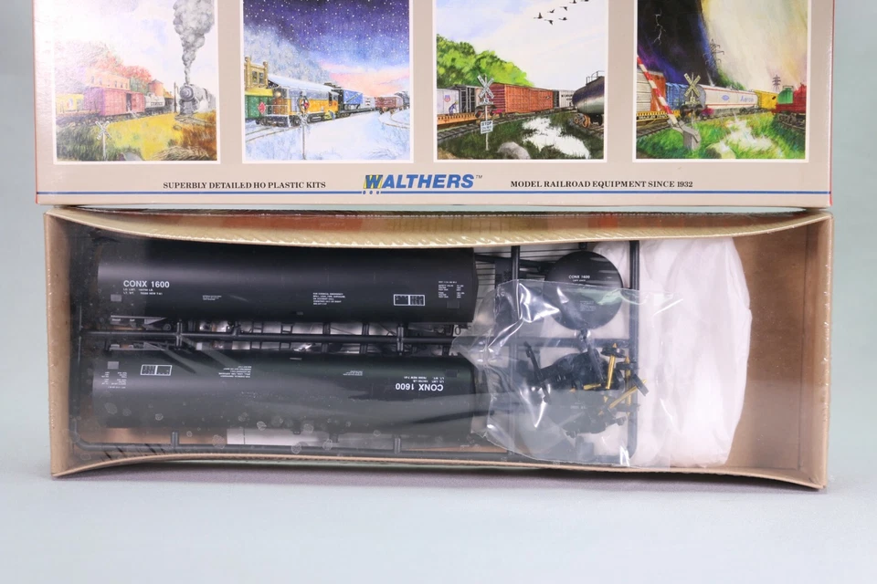 LE3548 WALTHERS 932-5211 wagon Ho Kit à monter 54' Funnel flow tank car Conoco - Photo 2/4